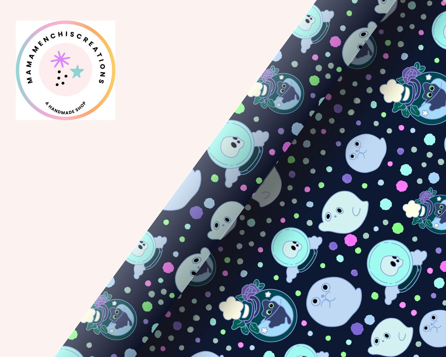 Witchy Ghouls 12x12 Repeating Pattern Digital Paper Sublimation DTF PNG Digital Download