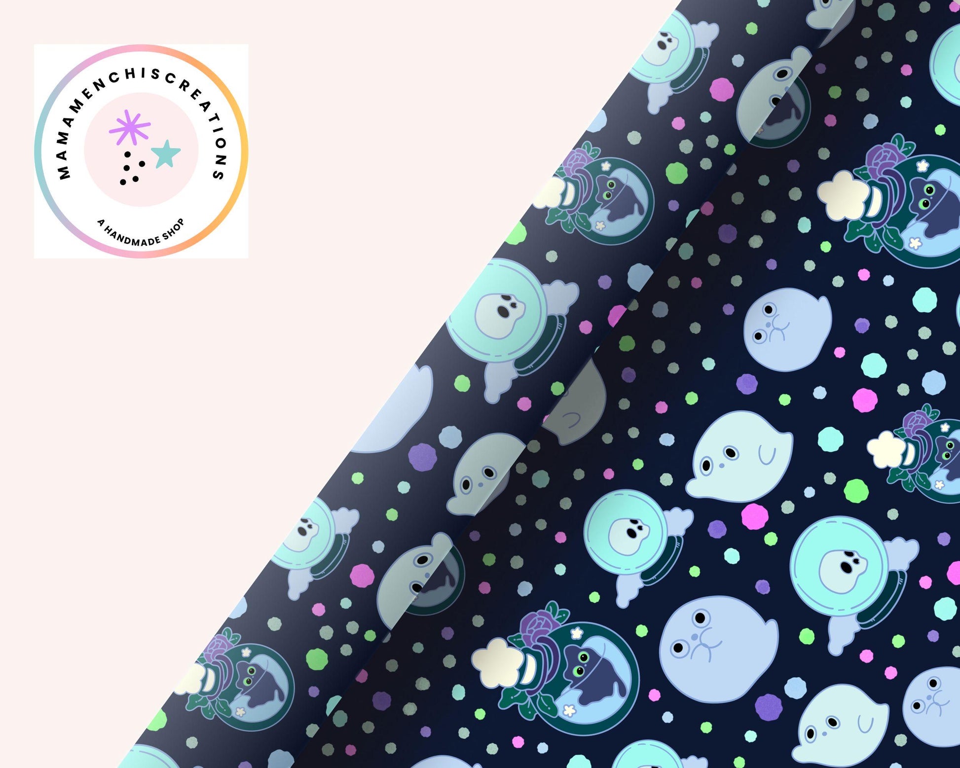 Witchy Ghouls 12x12 Repeating Pattern Digital Paper Sublimation DTF PNG Digital Download