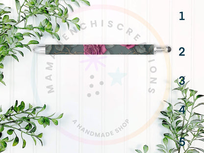 Gothic Spring Florals Refillable Retractable Gel Pen