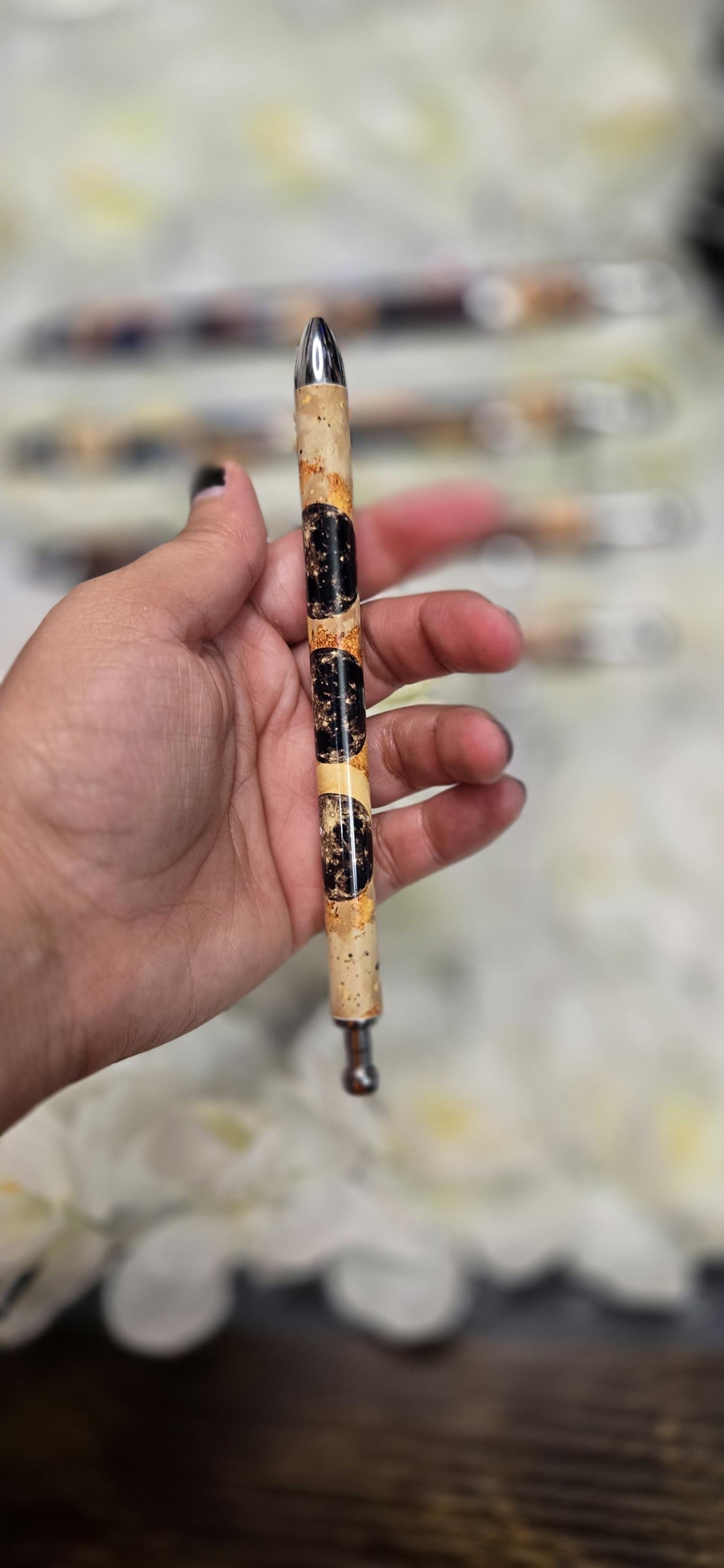 Celestial Moon Phase Refillable Retractable Gel Pen
