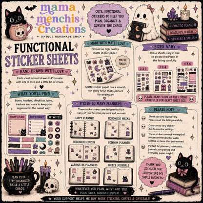 Priority and or Top Three Tracker Bujo Journal Planner Functional Sticker Sheet