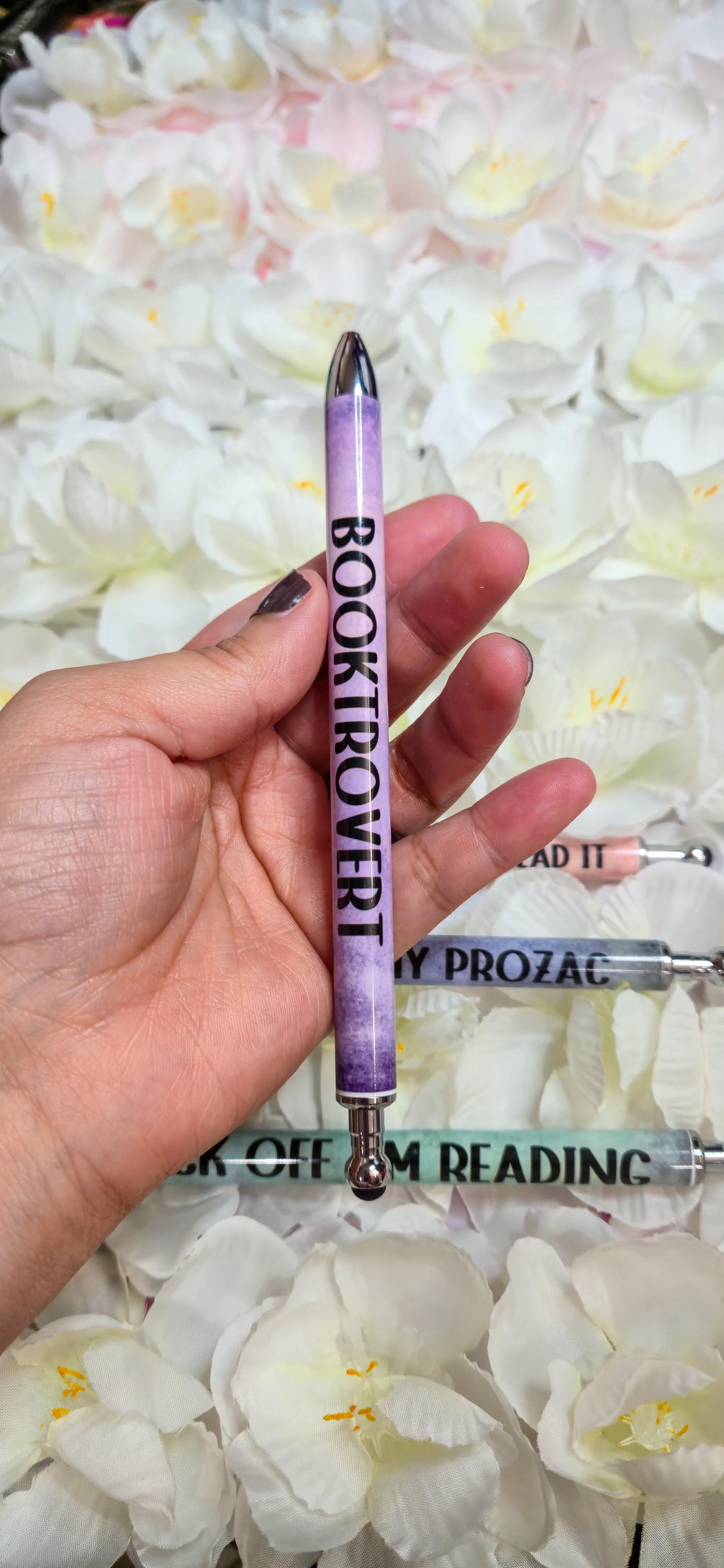 Bookish Book Lover Refillable Gel Pen