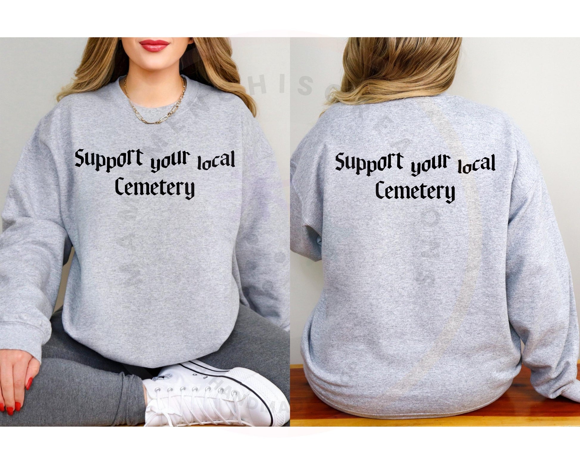 Support Your Local Cemetery DTF PNG SVG Digital Download