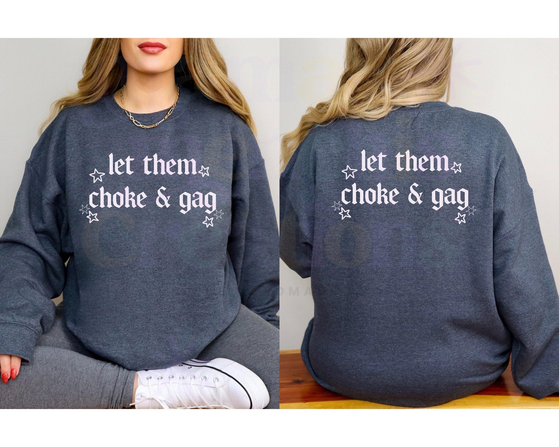 Let Them Choke and Gag Sassy Dark humor DTF PNG SVG Digital Download