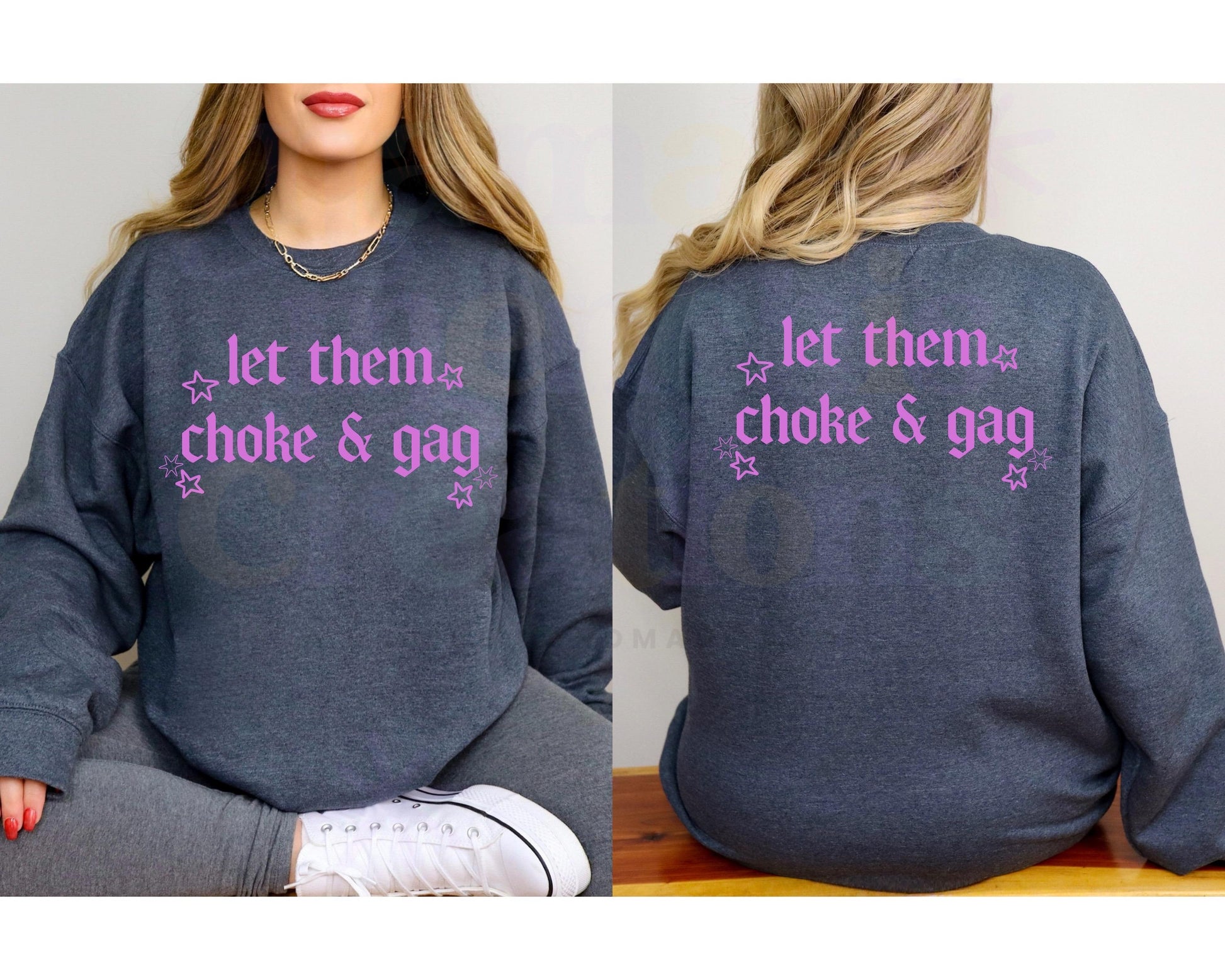 Let Them Choke and Gag Sassy Dark humor DTF PNG SVG Digital Download