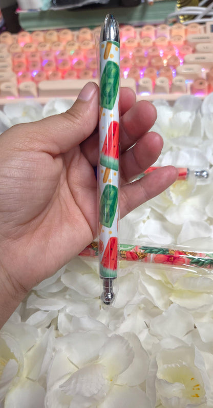 Flamingo Gel Pen: Summer Vibes Refillable Stainless Steel Pen