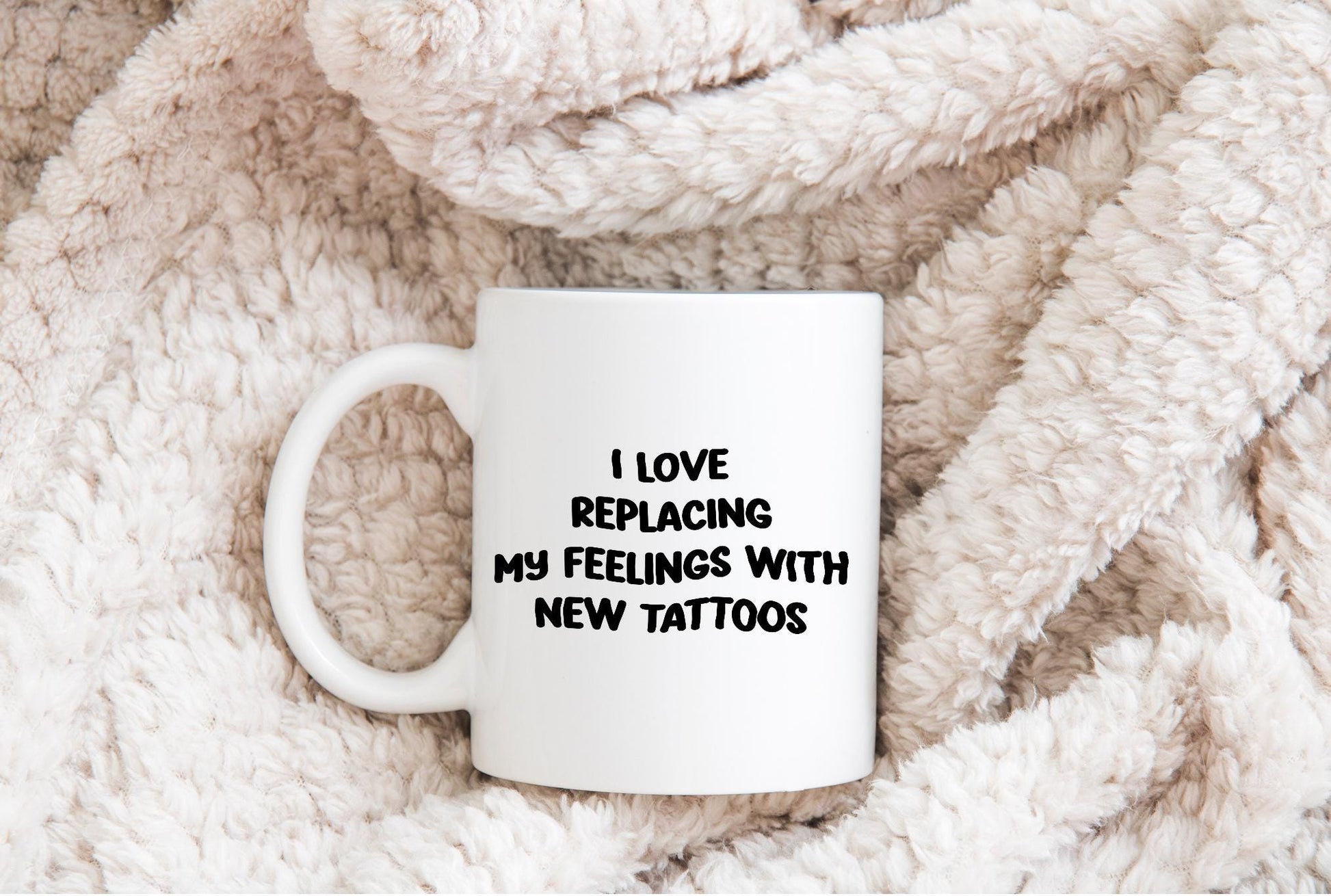 Replacing Feelings with Tattoos Funny Sublimation DTF PNG Digital Download