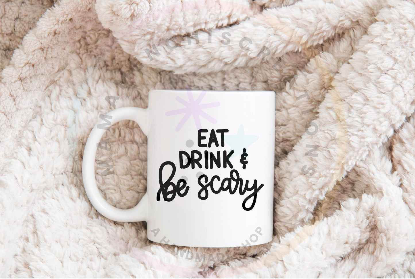 Eat Drink and Be Scary Halloween Sublimation DTF PNG Digital Download