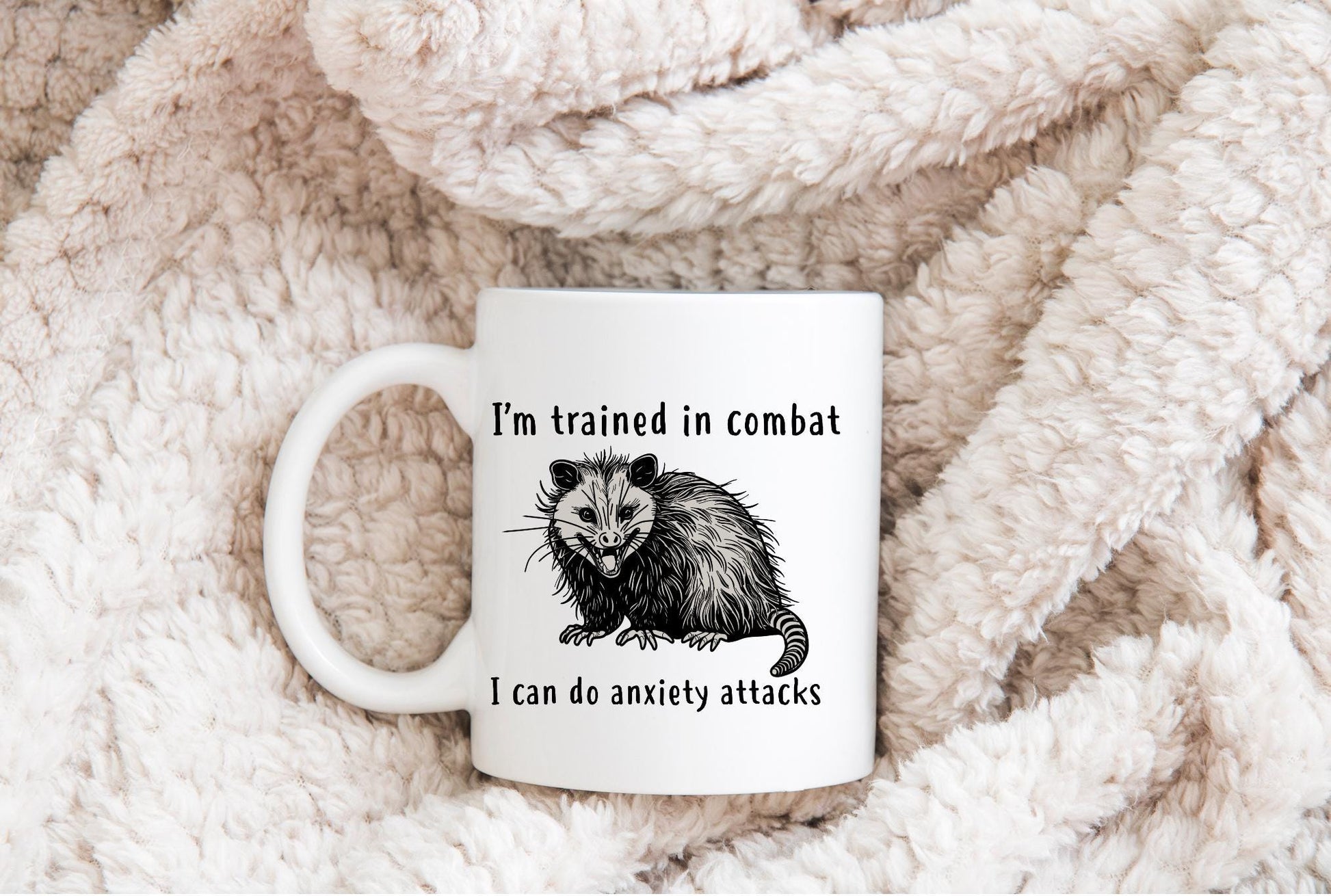 Anixety Attack Possum Mental Health Sublimation DTF PNG Digital Download