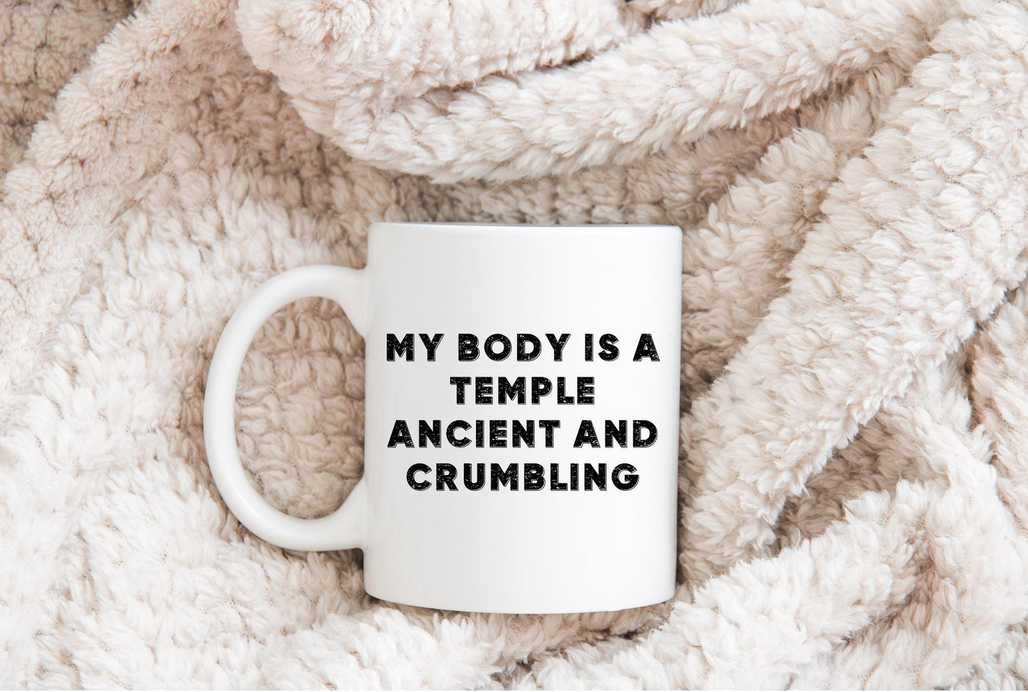 My Body is a Temple Ancient and Crumbling Sublimation PNG Digital Download