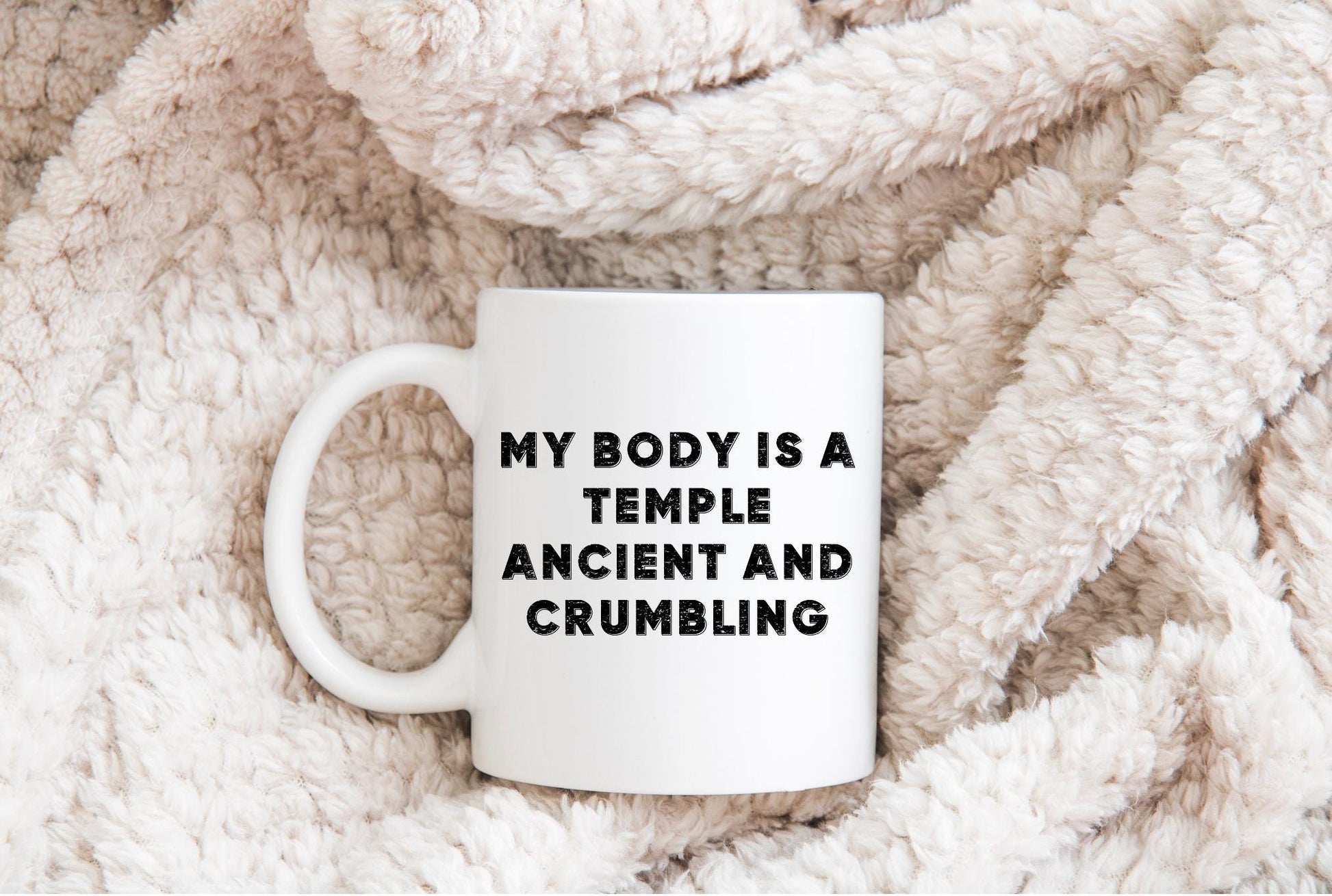 My Body is a Temple Ancient and Crumbling Sublimation PNG Digital Download