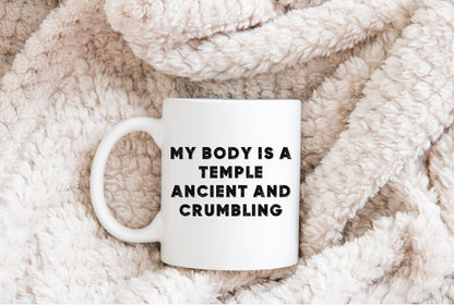 My Body is a Temple Ancient and Crumbling Sublimation PNG Digital Download