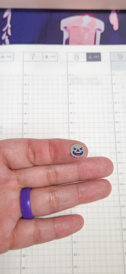 Tiny Skull Emojis Matte Bujo Journal Planner deco Sticker Sheet