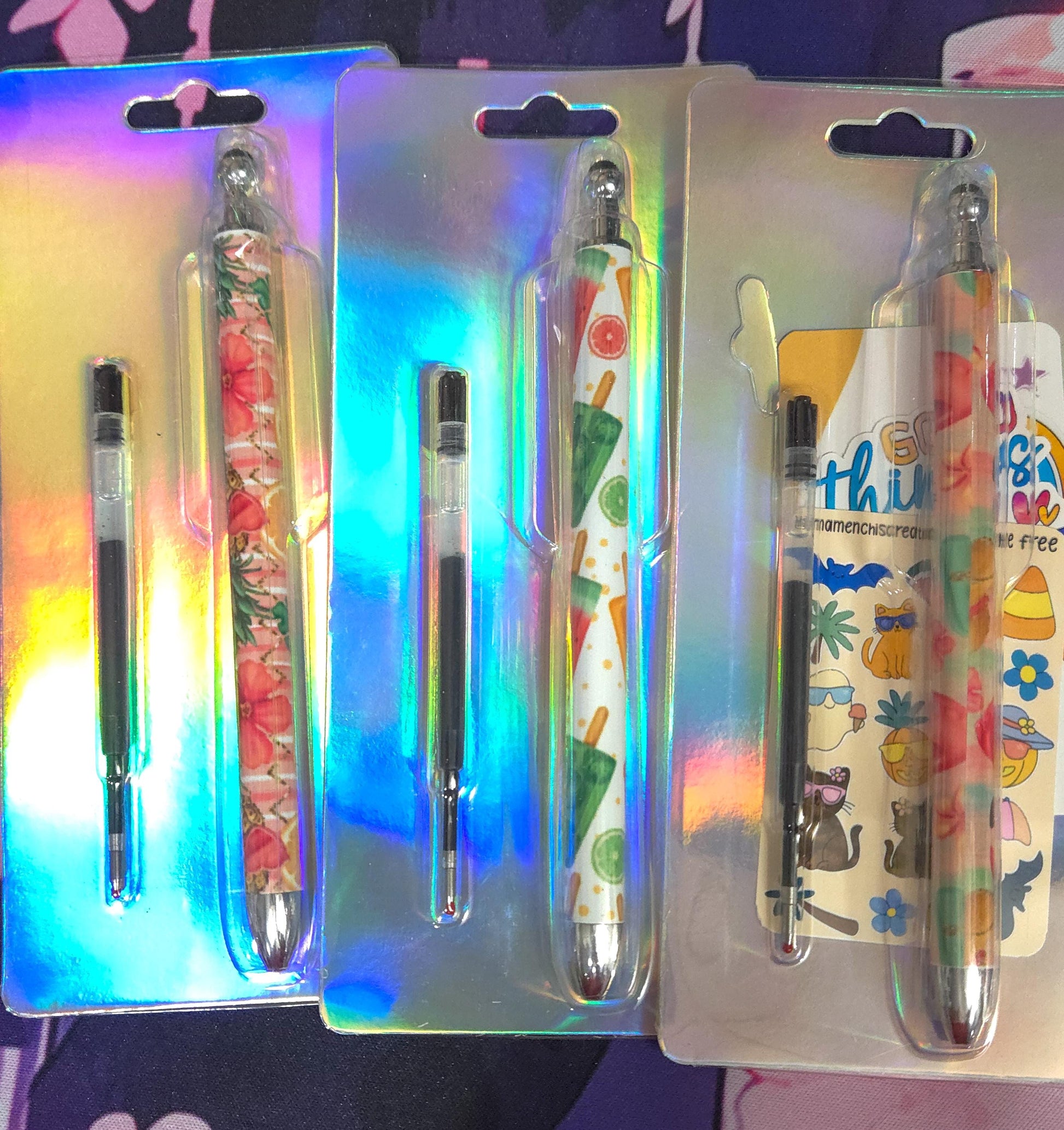 Flamingo Gel Pen: Summer Vibes Refillable Stainless Steel Pen