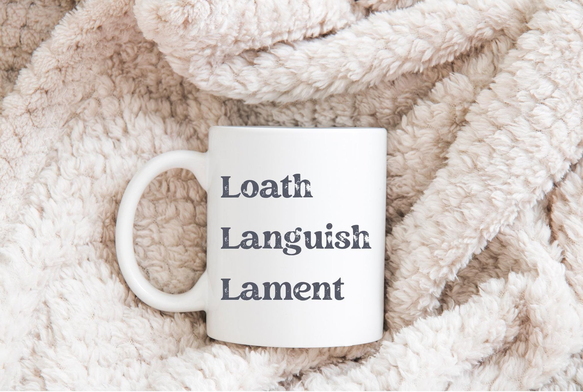 Loath Languish Lament distressed sublimation DTF Hand Drawn PNG Digital Download