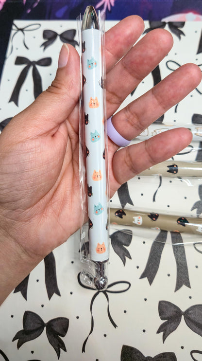 Neutral Kitties Refillable Retractable Gel Pen
