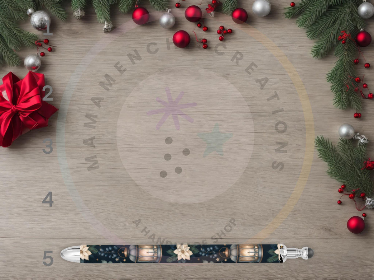 Christmas Winter Scenery Refillable Gel Pen