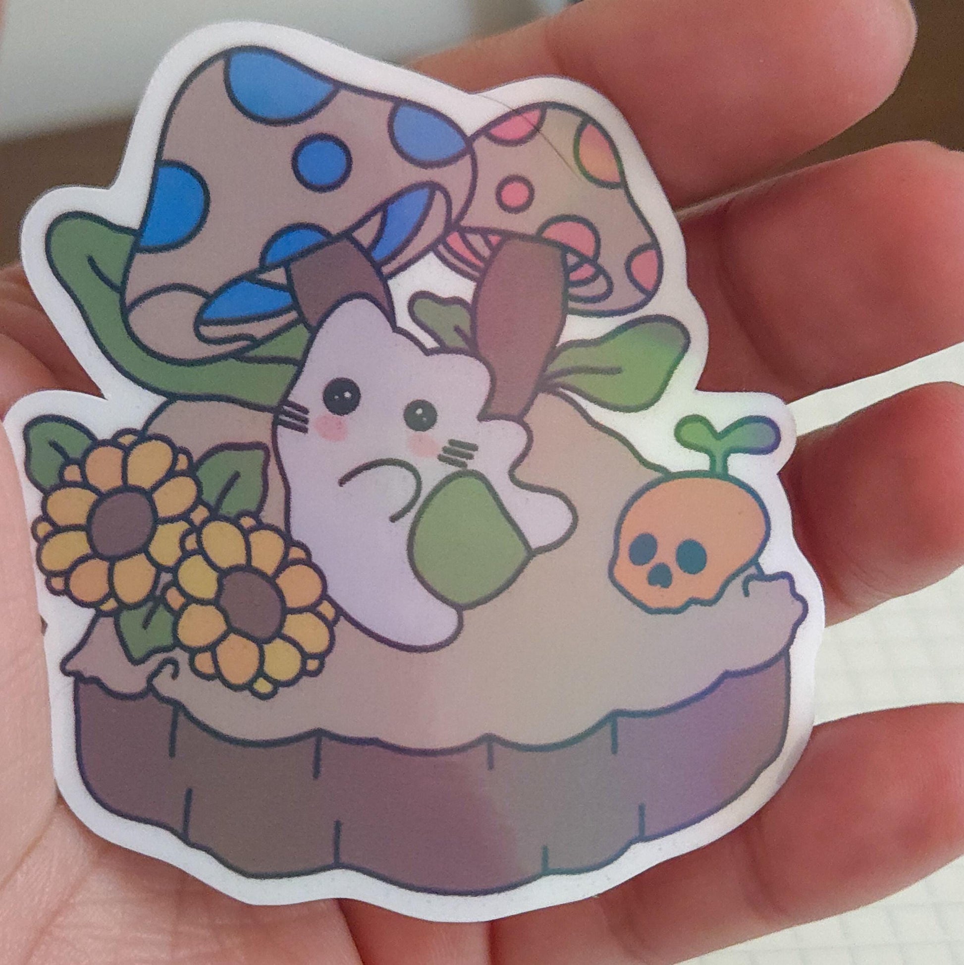 Haunted Harvest Holographic Sticker Flakes Set Bujo Planner Laptop Sticker
