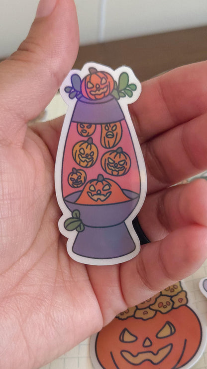Haunted Harvest Holographic Sticker Flakes Set Bujo Planner Laptop Sticker