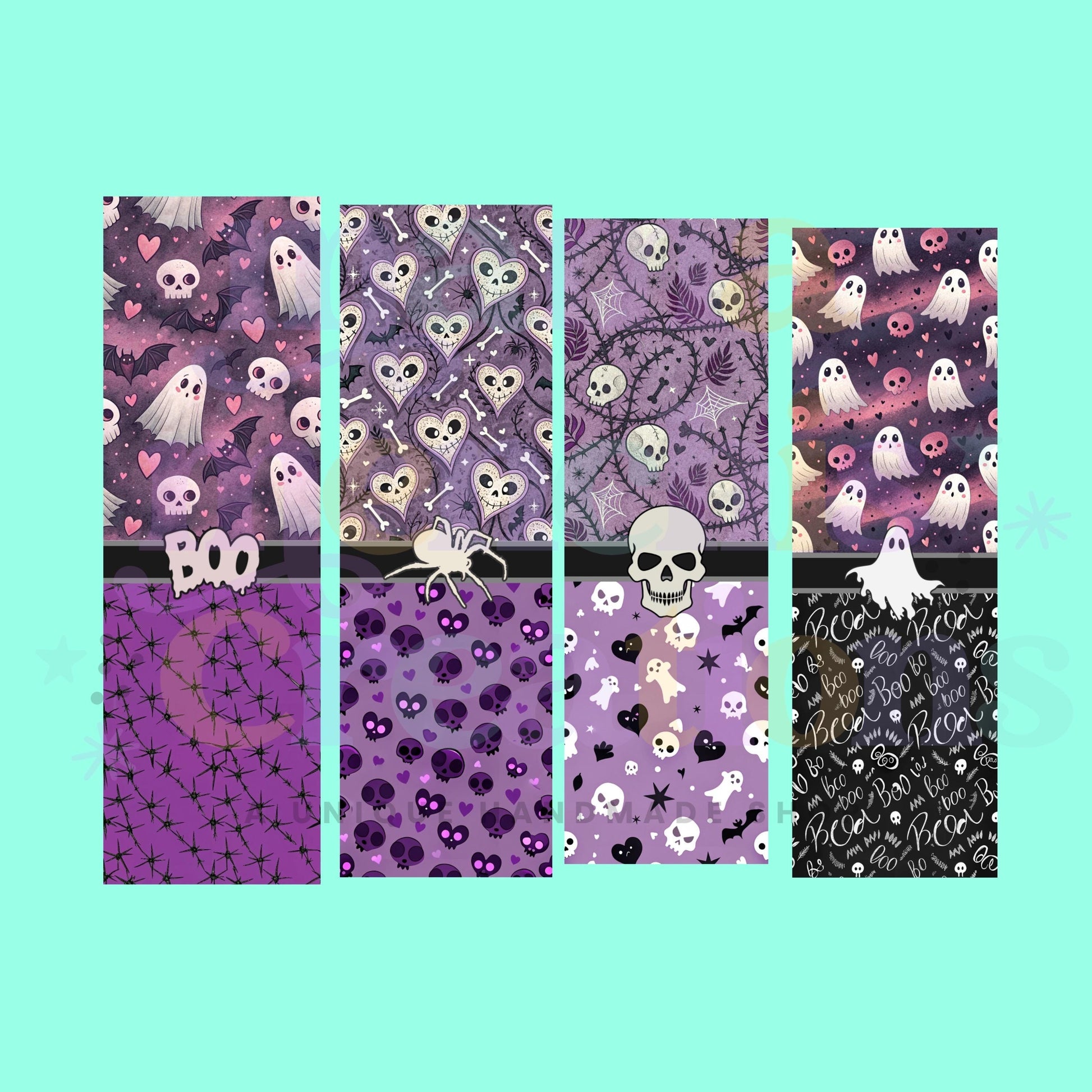 Ghosts and Skulls Halloween Refillable Gel Pen