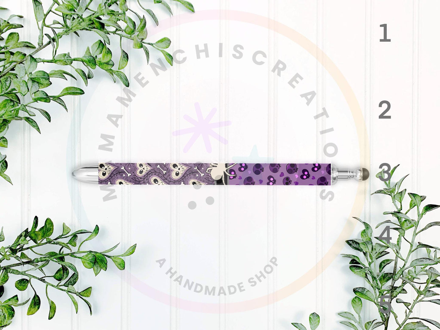 Ghosts and Skulls Halloween Refillable Gel Pen