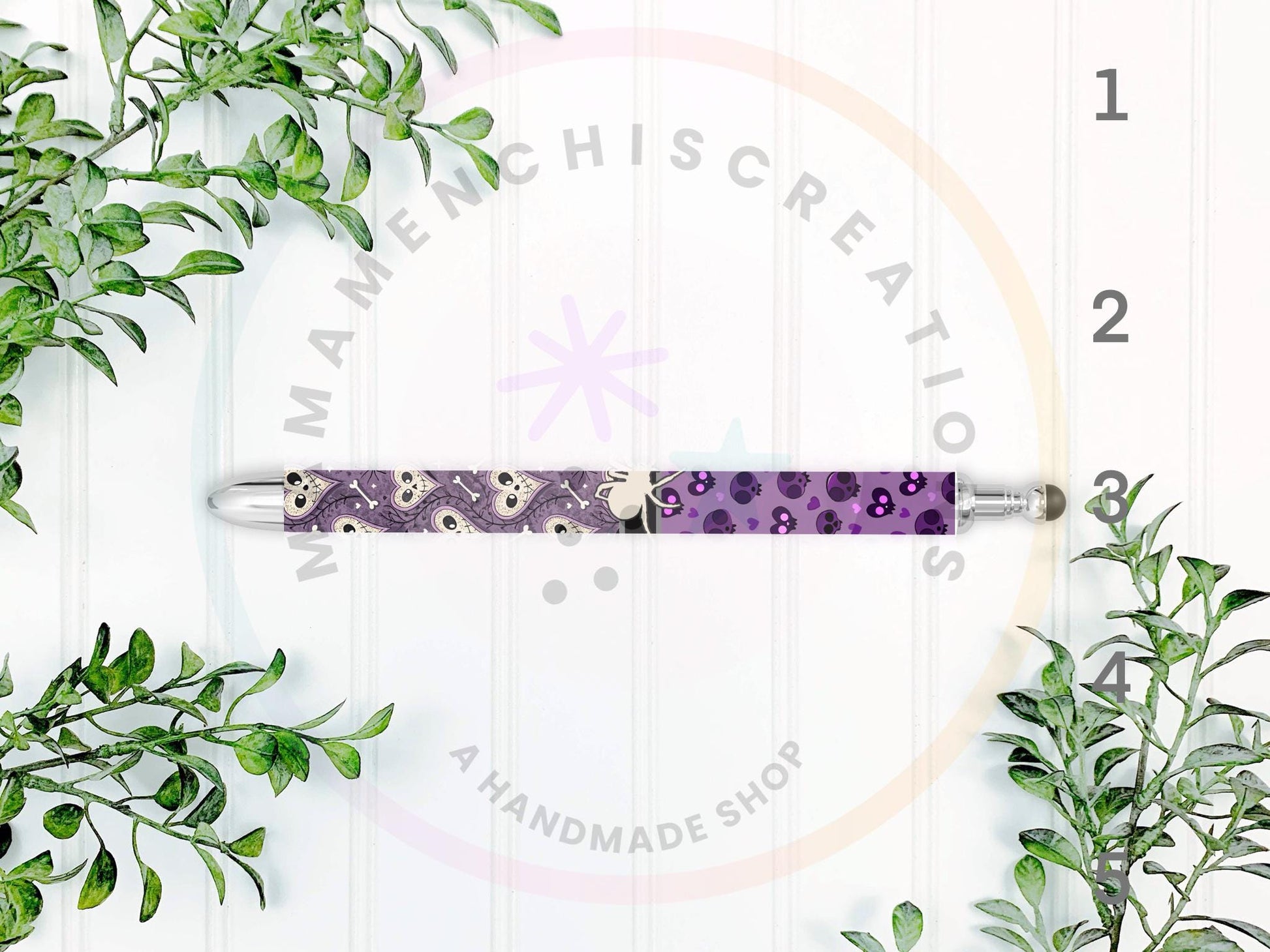 Ghosts and Skulls Halloween Refillable Gel Pen