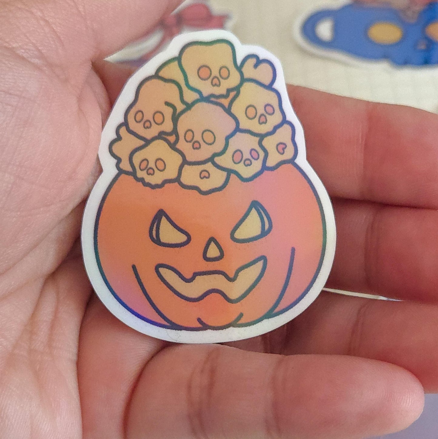 Haunted Harvest Holographic Sticker Flakes Set Bujo Planner Laptop Sticker