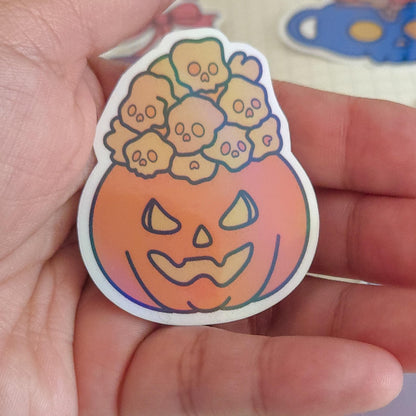 Haunted Harvest Holographic Sticker Flakes Set Bujo Planner Laptop Sticker
