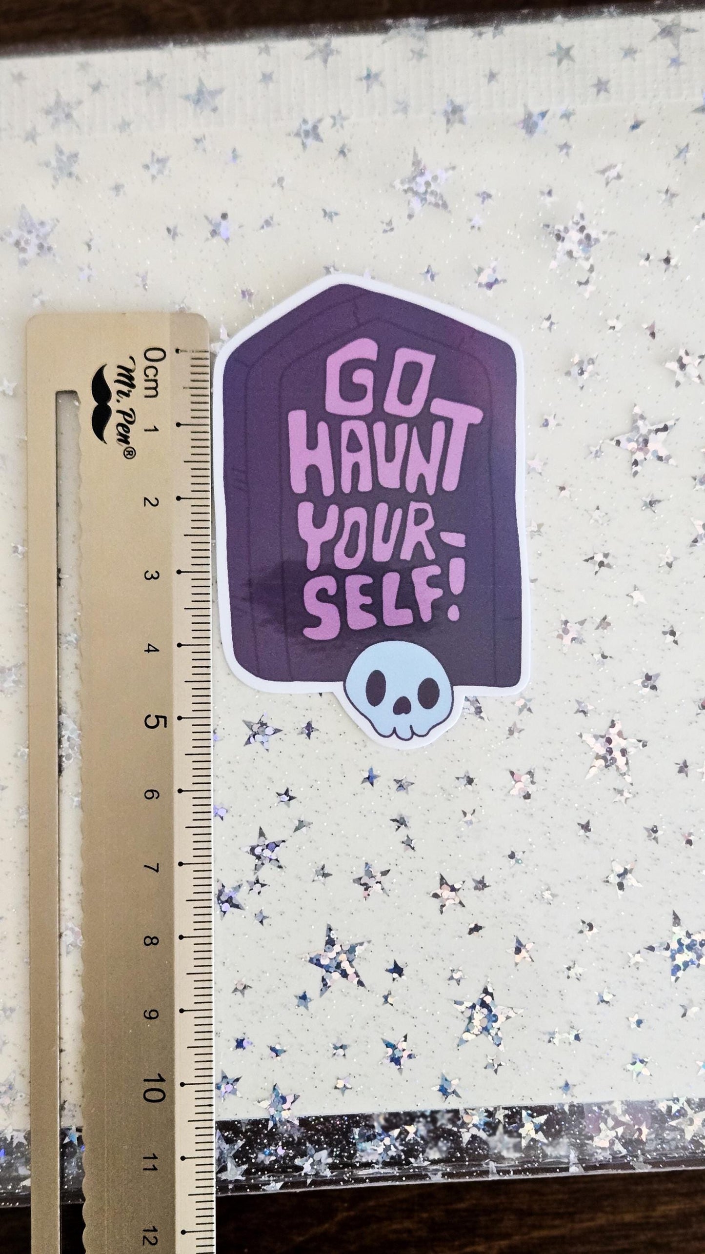 Ghostly Fall Holographic Sticker Flakes Set Bujo Planner Laptop Sticker