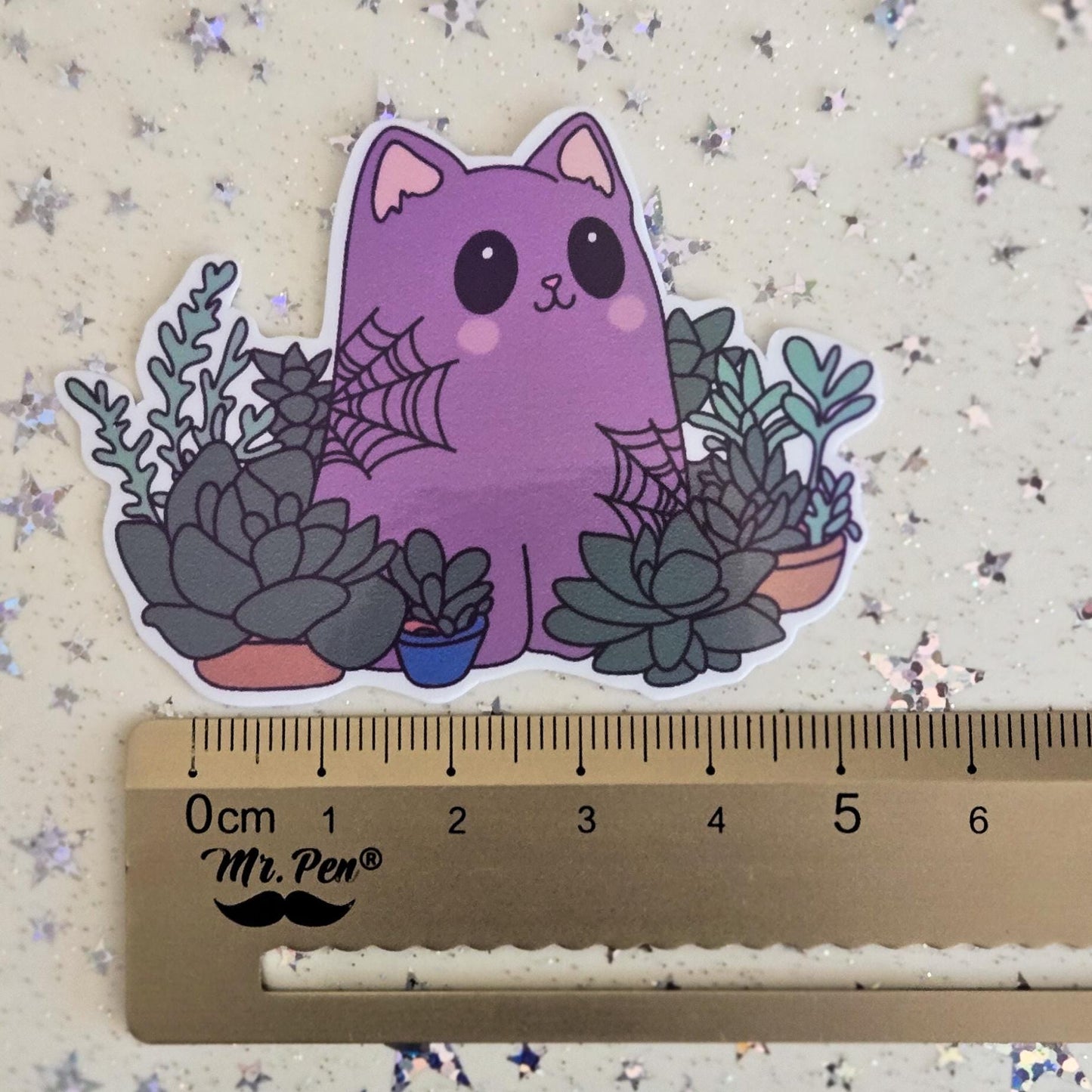 Ghostly Fall Holographic Sticker Flakes Set Bujo Planner Laptop Sticker