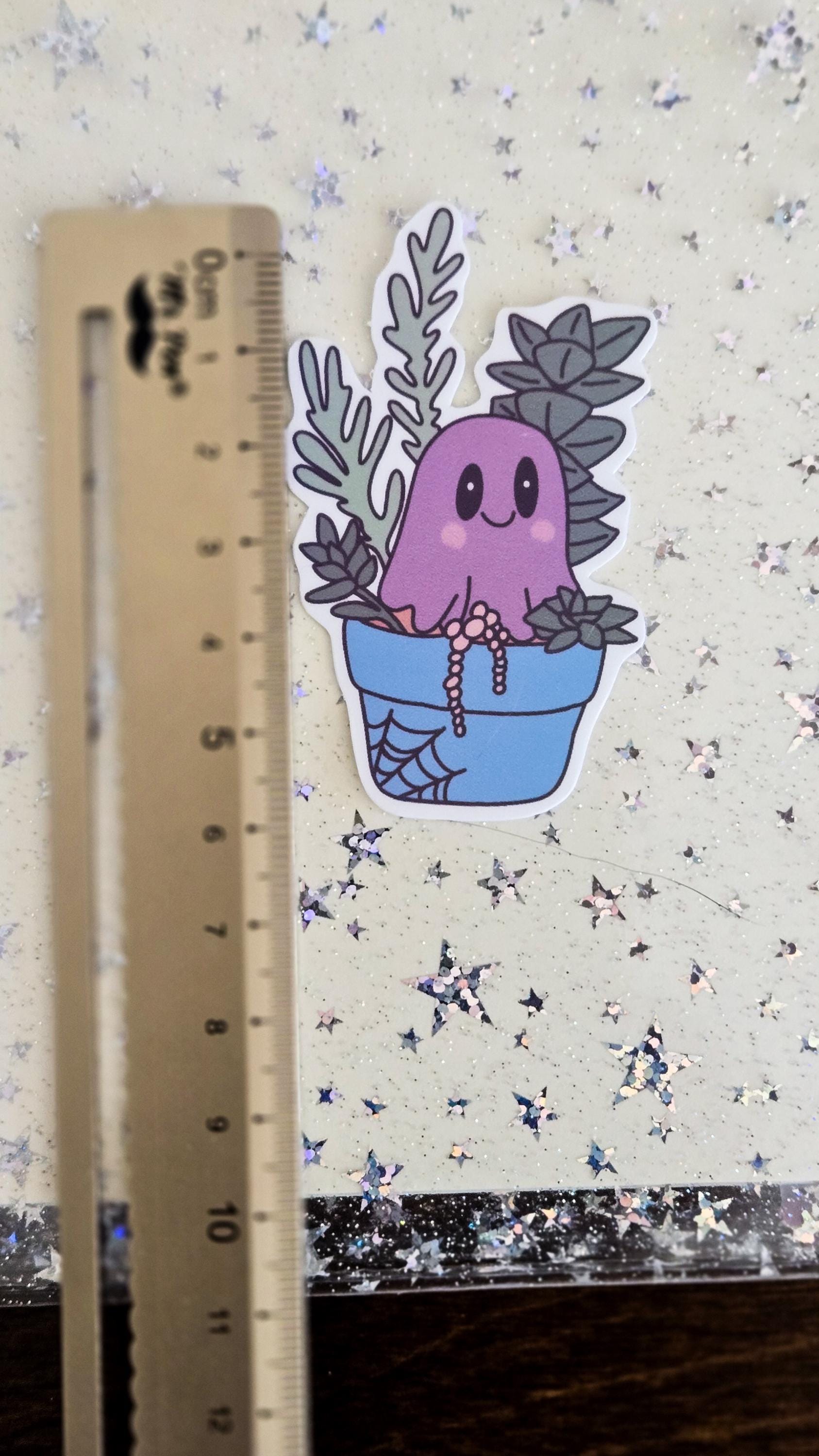 Ghostly Fall Holographic Sticker Flakes Set Bujo Planner Laptop Sticker