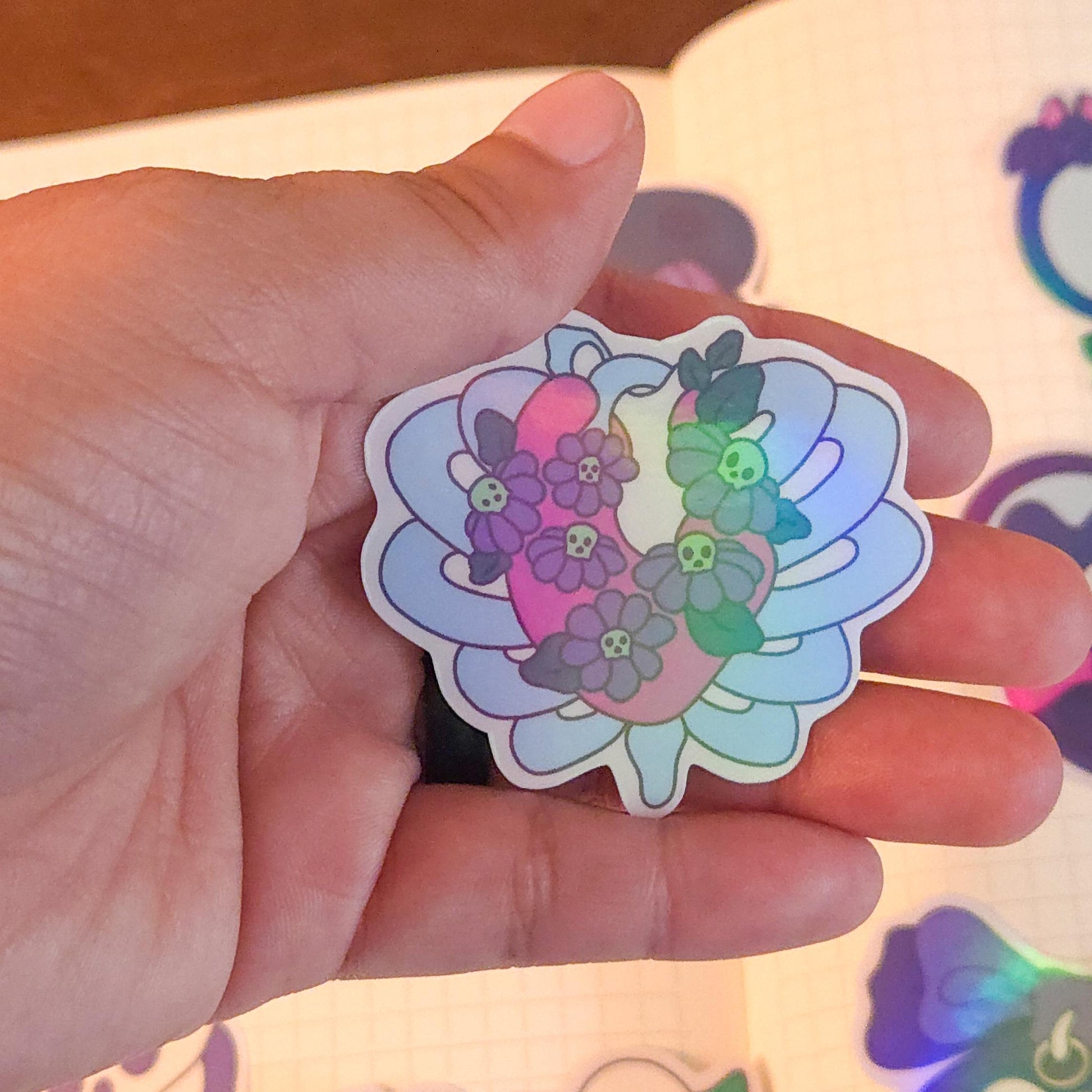 Holographic Sticker Flakes Bujo Journal Planner Laptop Sticker