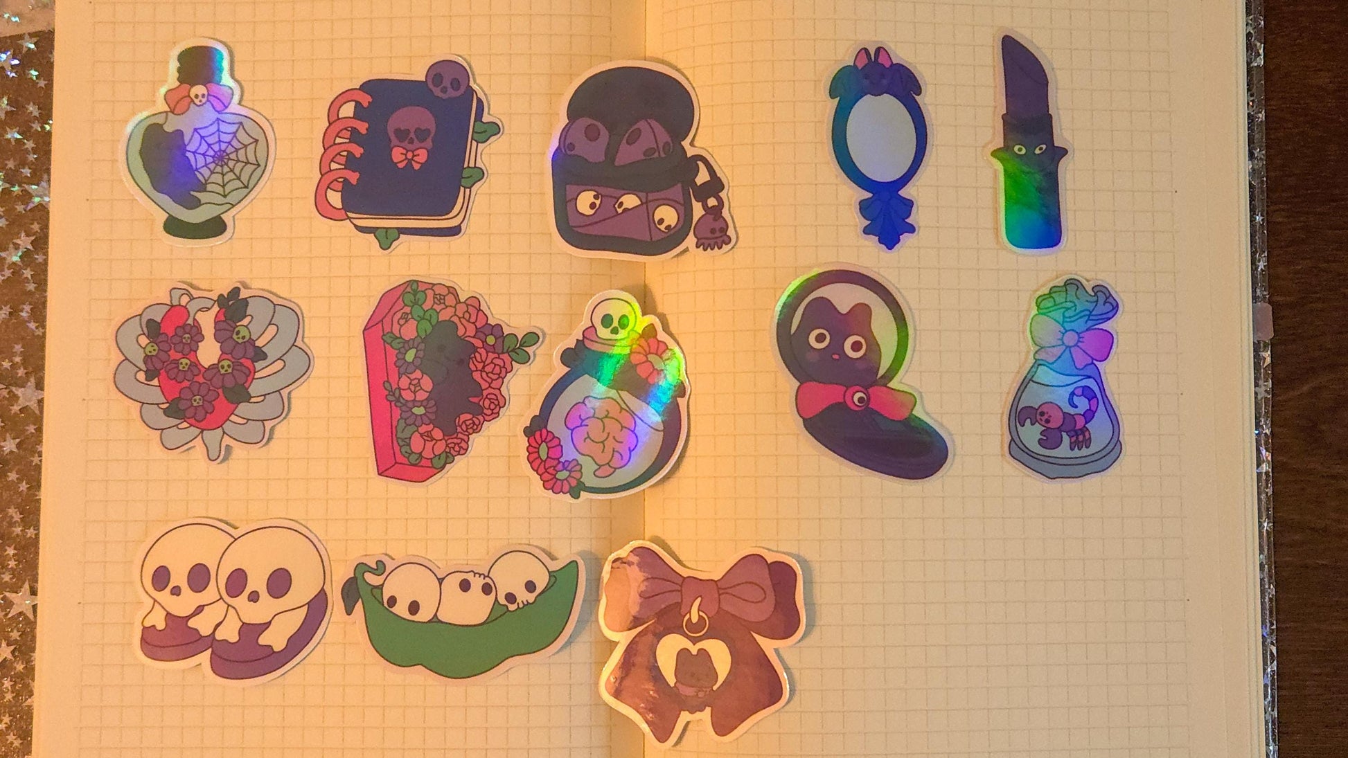 Holographic Sticker Flakes Bujo Journal Planner Laptop Sticker
