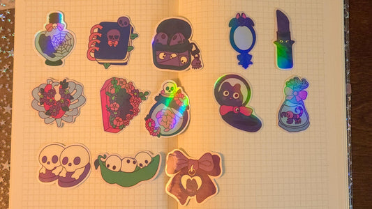 Holographic Sticker Flakes Bujo Journal Planner Laptop Sticker