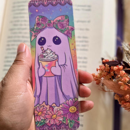 Pastel Ghost Babes Handmade Laminated Bookmark