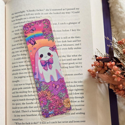 Pastel Ghost Babes Handmade Laminated Bookmark
