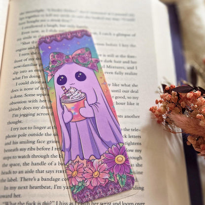 Pastel Ghost Babes Handmade Laminated Bookmark