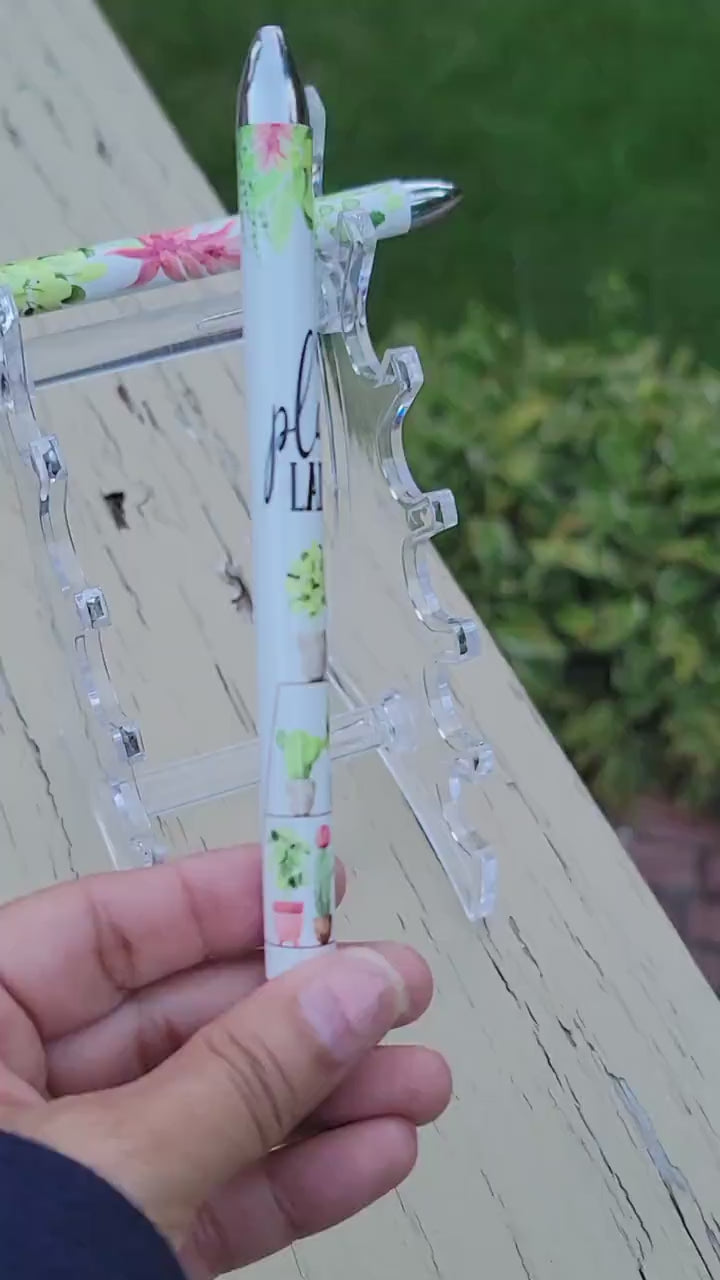 Crazy plant lady Refillable stainless steel gel pen