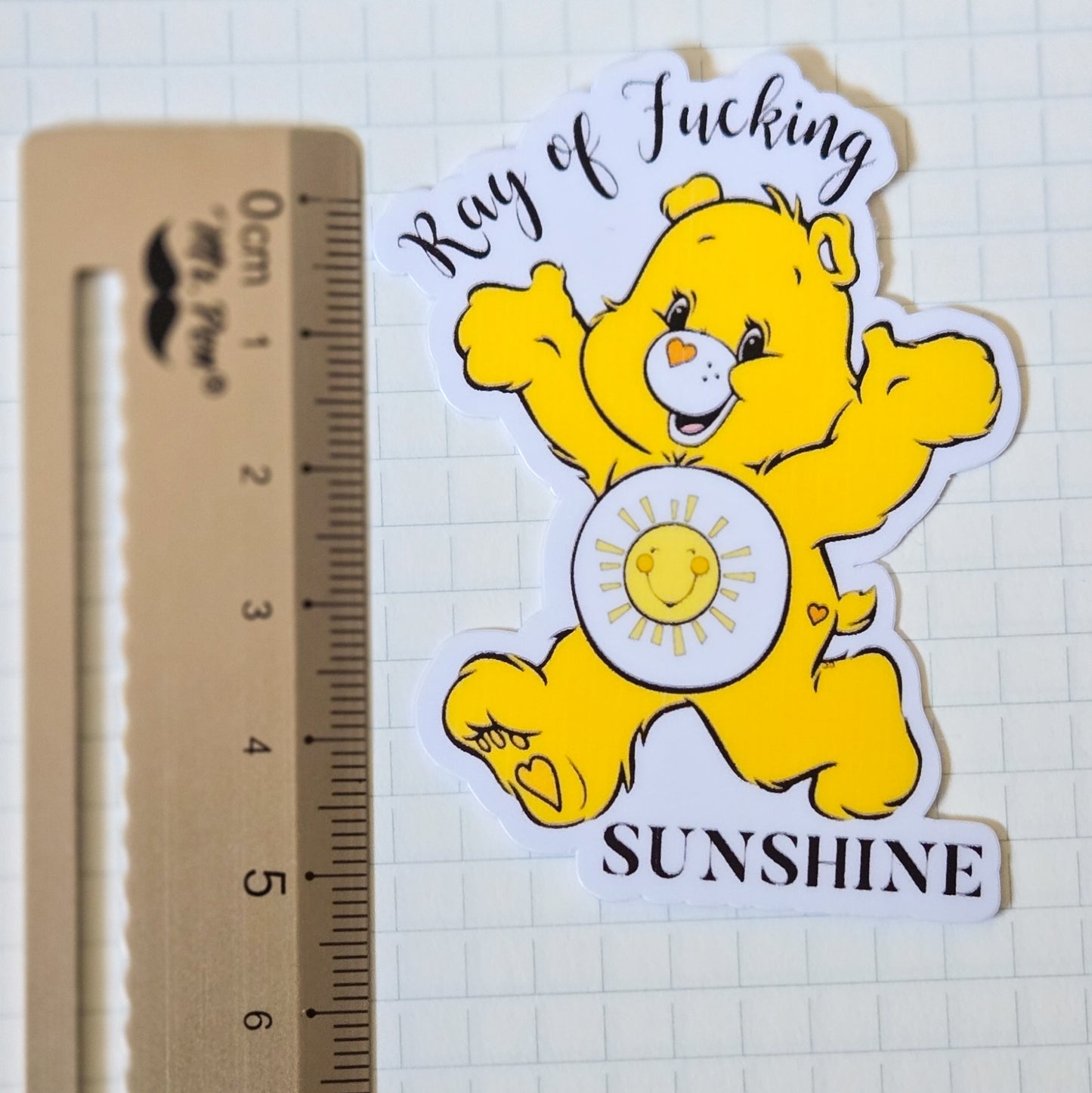 Swear Bears Glossy  and Holographic Sticker Flakes  Bujo Journal Planner Laptop Sticker